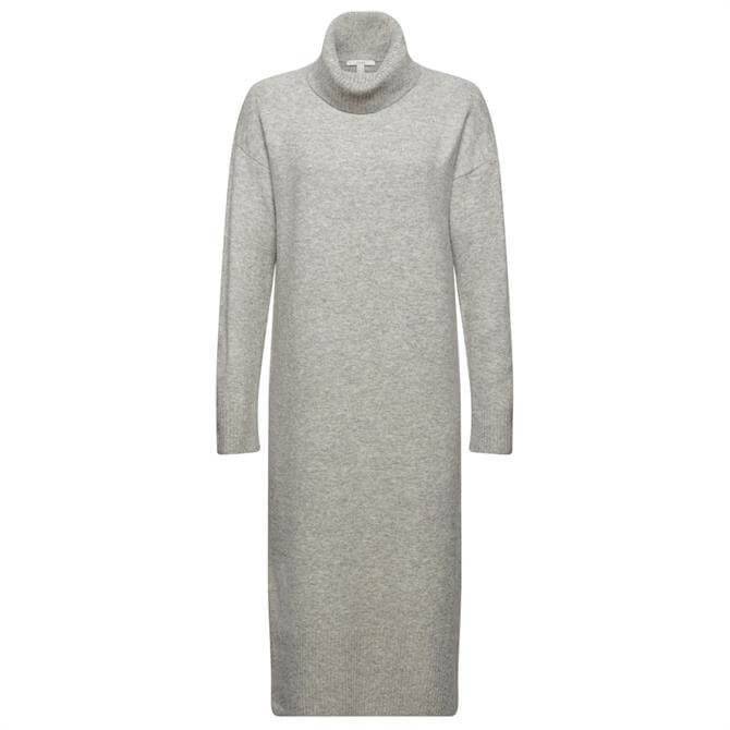 Esprit Wool Alpaca Blend Roll Neck Knitted Dress